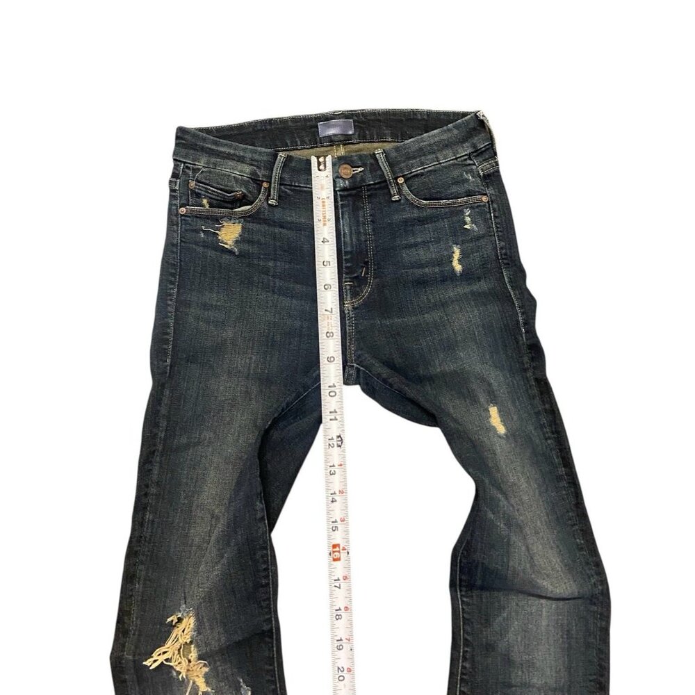 Mother The Looker Ankle‎ Fray Jeans 27 Jaded and Torn Wash Ankle Distressed - Picture 6 of 11